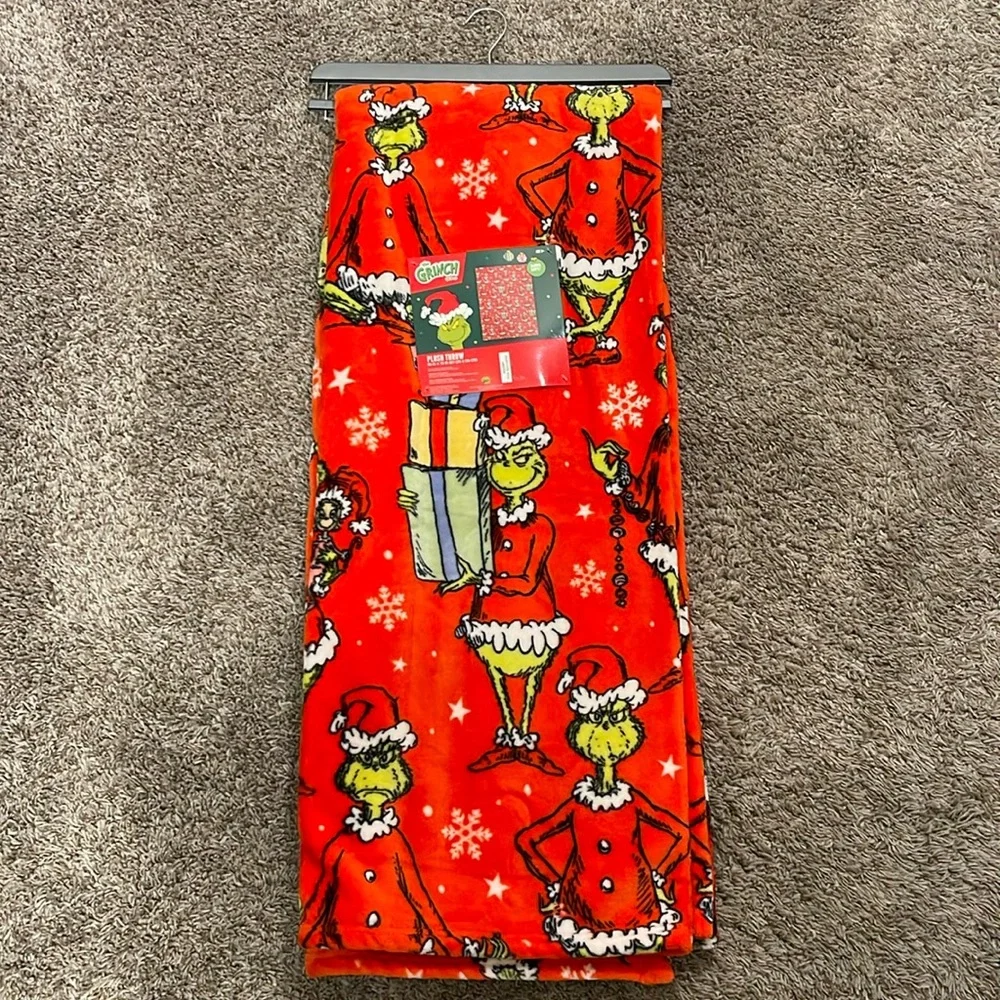 The Grinch Christmas Throw Blanket